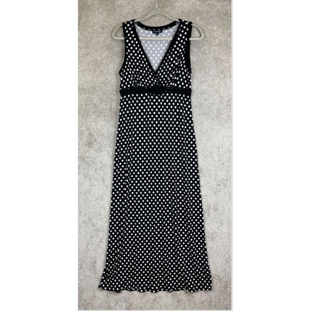 Max Edition Black and White Polka Dot Maxi Dress